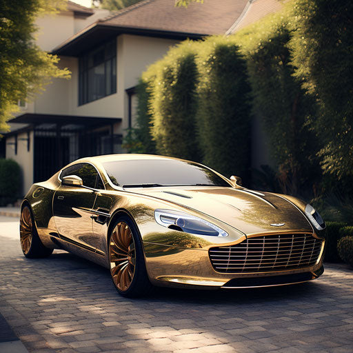 Dazzling Aston Martin DV5 gold