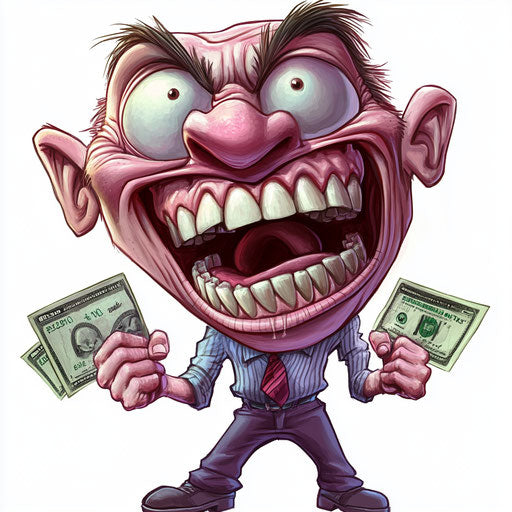 Vector Budget Caricature Clipart in SVG and EPS