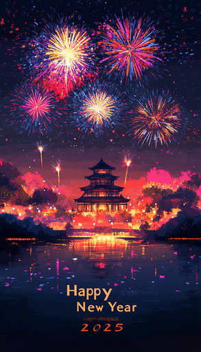 Joyful Happy New Year 2025 Images Social Media Art