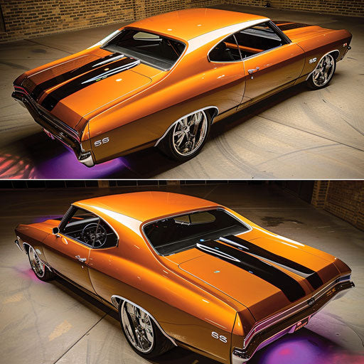 1969 Chevrolet Chevelle SS with two-tone paint job