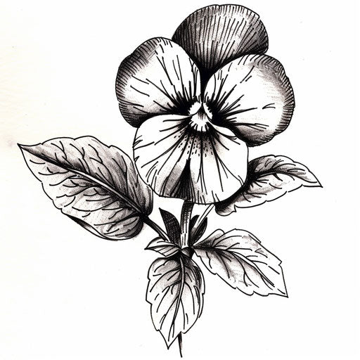 Vibrant February Birth Flower Tattoo Design Pack