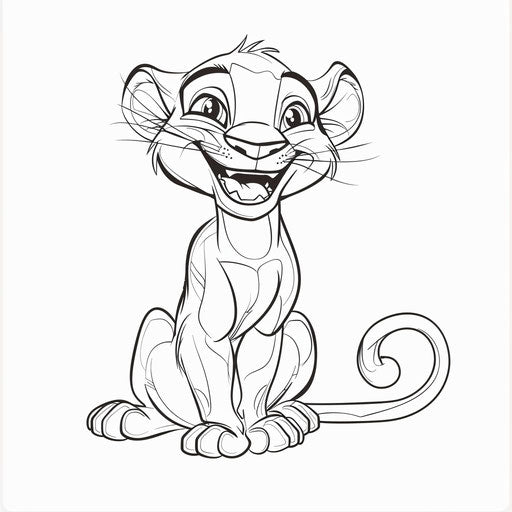 Cheerful and playful black panther