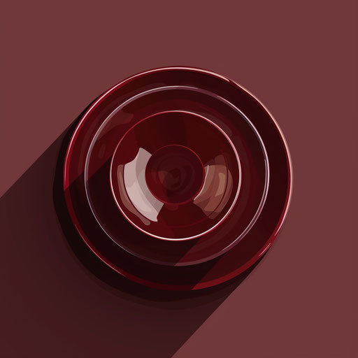 Flat maroon background with realistic dishes clipart