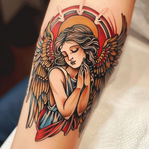 Guardian Angel Tattoo Flash Set