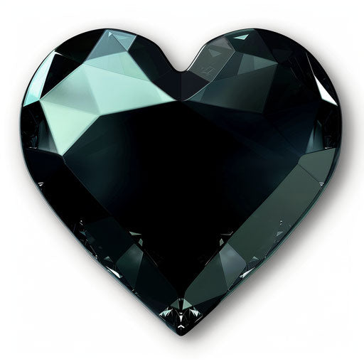 Black heart cut out on transparent background, #screenshotsaturday style
