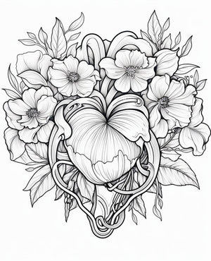 Explore Artistic Heart Coloring Pages - Get Inspired