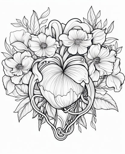 Explore Artistic Heart Coloring Pages - Get Inspired