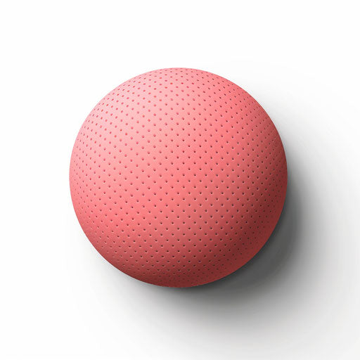 Dot clipart in realistic style on flat white background