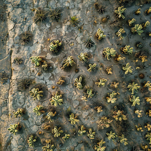 Patterns and textures in the desert landscape