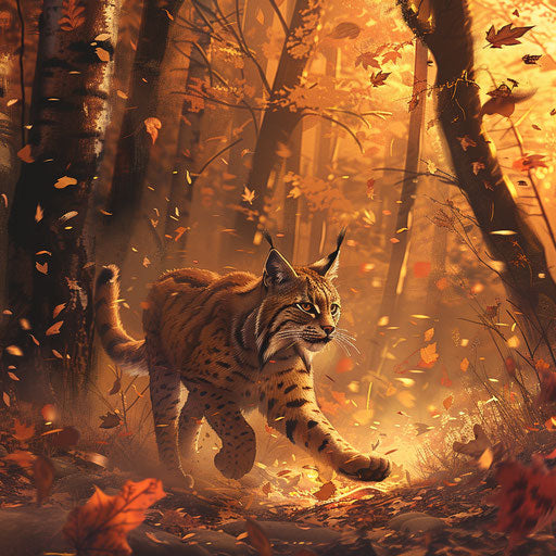 Autumnal forest encounter