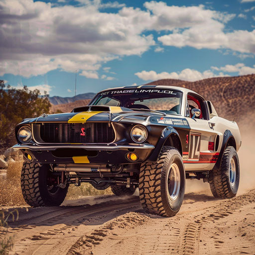 Rugged off-road Ford Mustang GT Shelby Classic