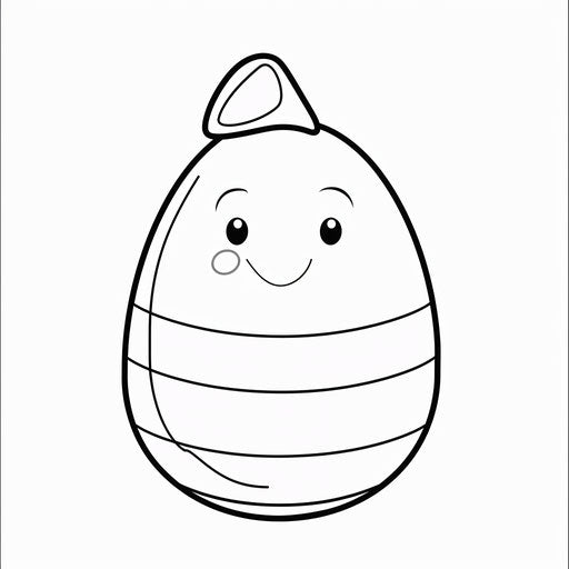 Smiling candy corn outline coloring