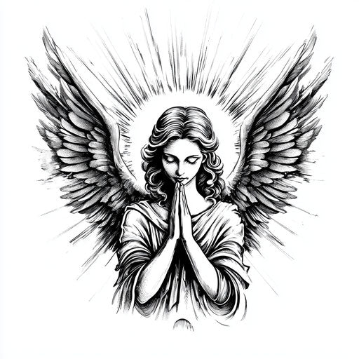 Bright Angel Neck Tattoo Tattoo Sketches