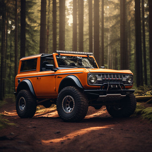 Classic vehicle with lifted Dubs tires