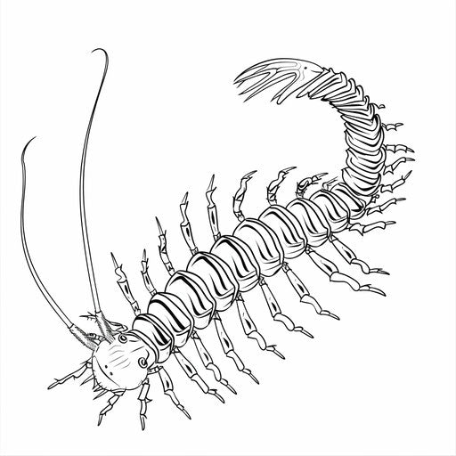 Centipede coloring page