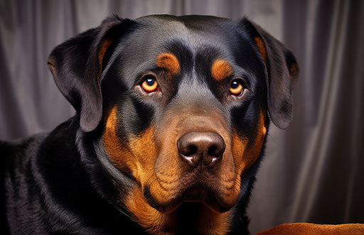 Rottweiler types and dimensions, dog searching criteria, dark navy and red style, rubber material, mottled, hans baldung
