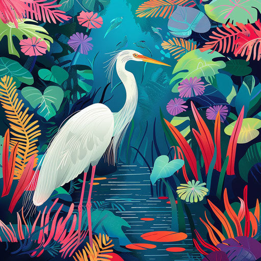 Egret Bird: Infuse Technology with Natural Beauty