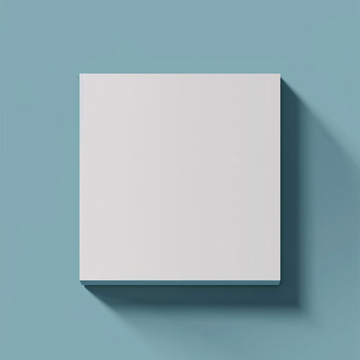 Realistic square clipart with flat white background, detailed textures