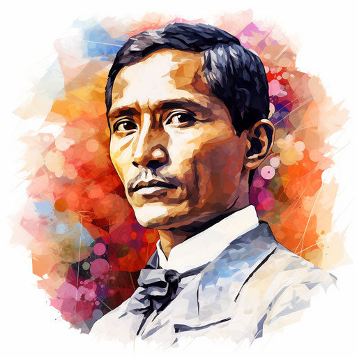 Jose Rizal clipart in the style of Impressionistic Art