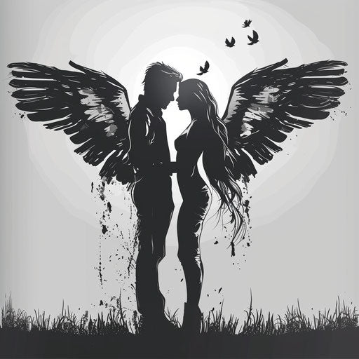 Realistic clipart illustration with detailed wings