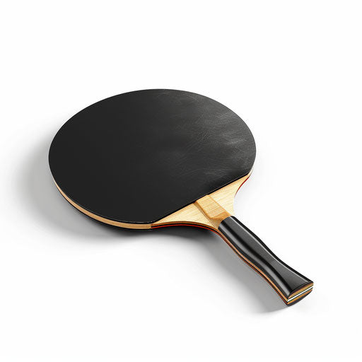 Realistic table tennis illustration on flat white background
