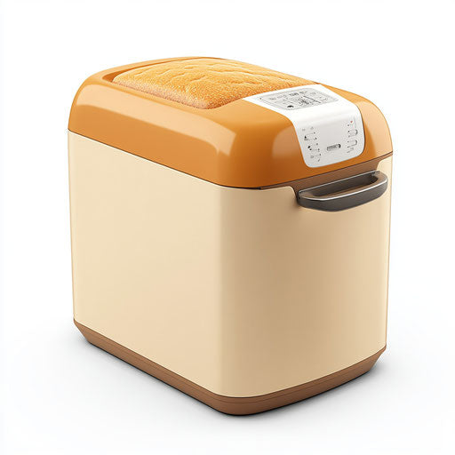 3D Bread Maker on flat white background - isolated clipart