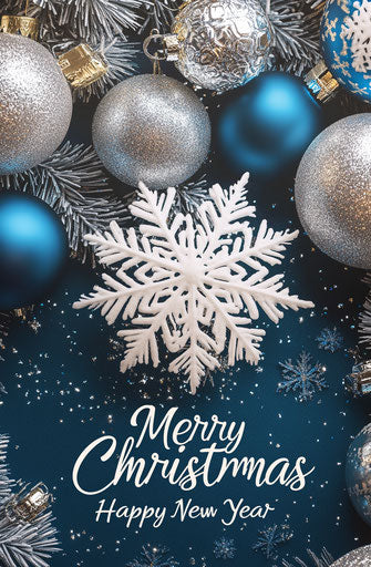 High-Impact Merry Christmas And Happy New Year Caricature Clipart for Advertising