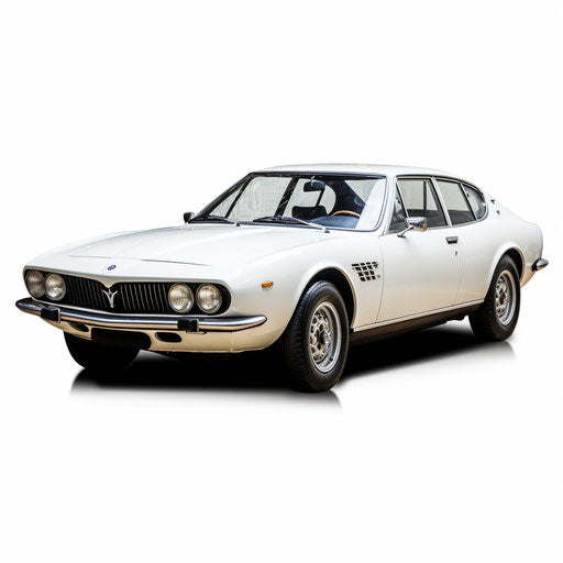 Classic Maserati Ghibli, White background