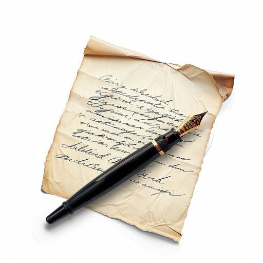Handwriting clipart in photo realistic style