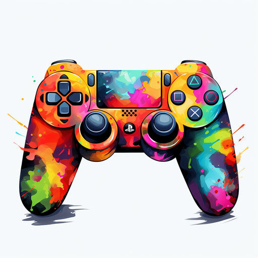 Game controller in the style of Chiaroscuro Art