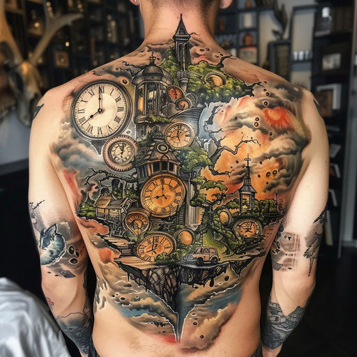 Melting clocks and floating islands