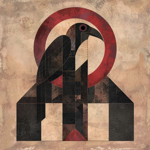 Simple geometric shapes, in the style of Gerald Brom