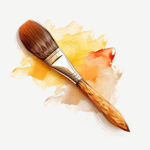 Oil painting style brush illustration