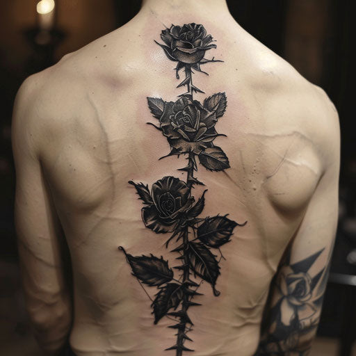 Fantastical Rose Tattoos For Men Tattoo Outlines