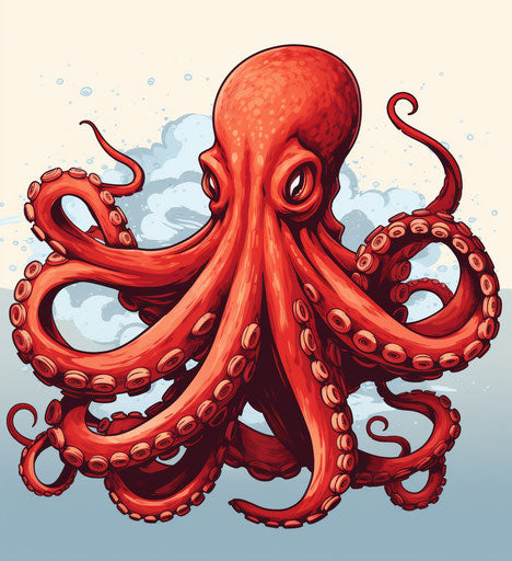 Giant octopus vector, price 1 credit $1 USD