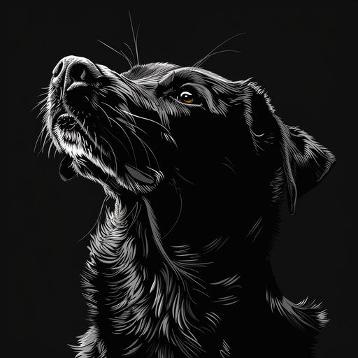Pets clipart on dark charcoal background with dramatic contrast