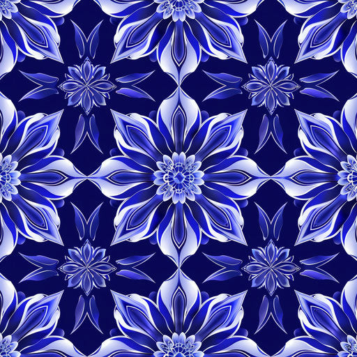 Realistic pattern clipart shining on royal blue background