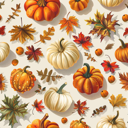 October clipart in photo realistic quality on a flat beige background