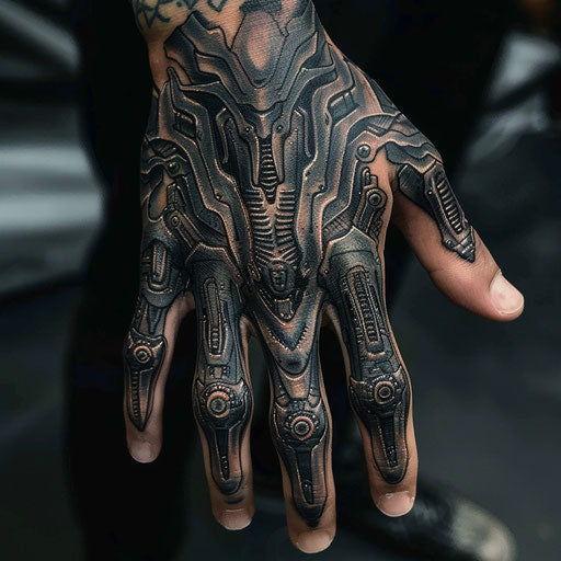 Vibrant Finger Tattoos Men Tattoo Design Pack