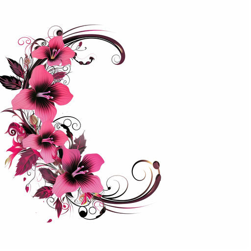 Border clipart in PNG in the style of Chiaroscuro Art, on a white background