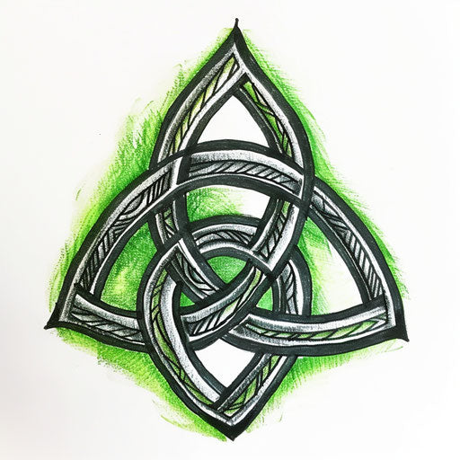 Sketch of a traditional Celtic knot tattoo