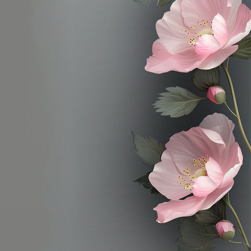 Realistic clipart for Mother's Day on slate grey background