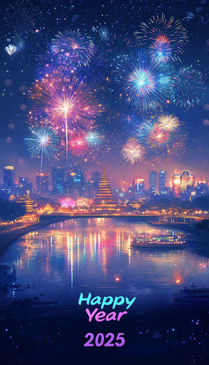 Vivid Images On Happy New Year Celebration Graphics