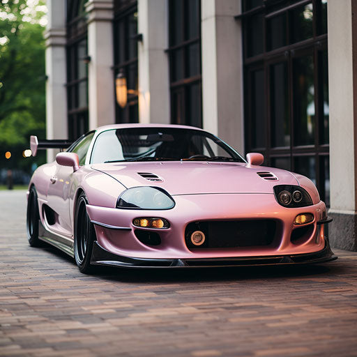 Classic Light Pink Metallic Toyota Supra