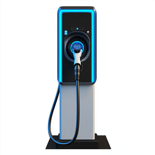 Realistic clipart of a car charging station