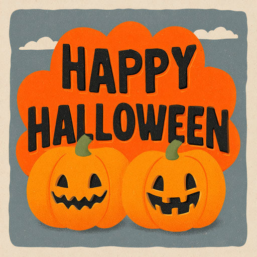 Joyful Halloween Celebration with Festive Pumpkins