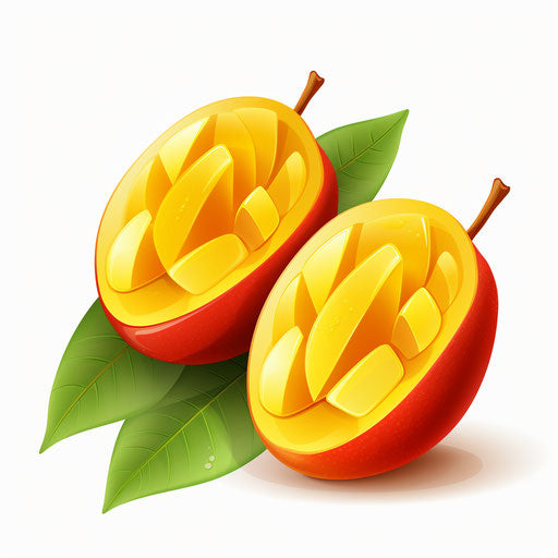 Mango illustration in the style of Chiaroscuro Art