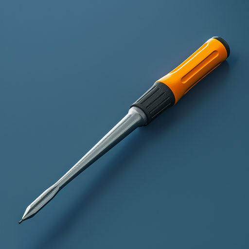 Screwdriver clipart with light blue background and soft texture