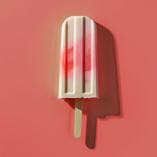 Photo realistic popsicle clipart with flat random background