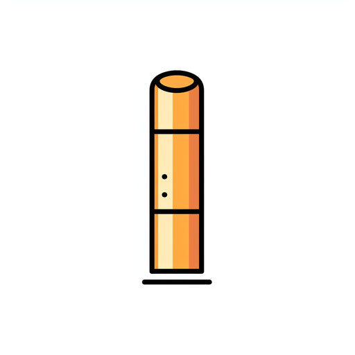 Illustration of glue stick in Minimalist style, on white background